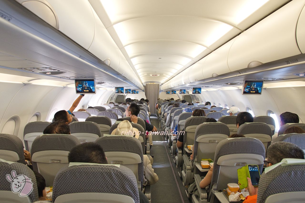 帰りの飛行機内